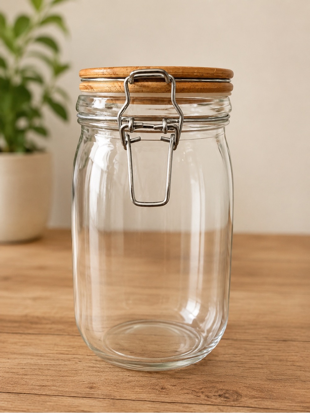 Large Glass Chalkboard Spice Container